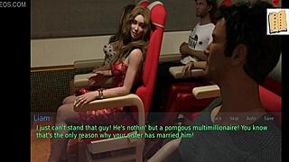 stepmom wife's huge ass and tits tempt teen in erotic hentai game