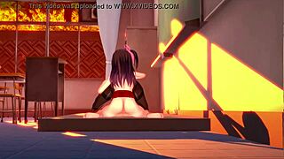 teacher takes futanari student's deep handjob load