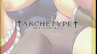 anime lady's four feet get worshipped in steamy hentai cartoon