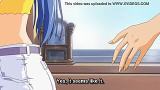 horny anime lesbians lick pussies and fuck with toys on phone