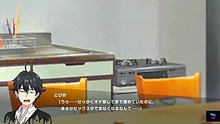 Stepmom and teen daughter take creampie loads in erotic japanese hentai game demo