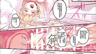 teen anime ass bounces wildly in steamy cartoon bedroom scene