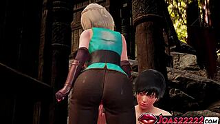 blonde elf princess zelda kisses teases pussy fingering anal vibrator squirt!