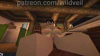 Huge tits minecraft babe rides dick deep in mountain home cabin 🏔️🍆💦