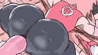 Feel the rush as Sakura, Nami, Hinata, Bulma shake huge asses and tits in twisted hentai compilation