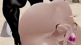 Fucking big ass slut in imvu with monster cock pounding hard 🍑💦😈