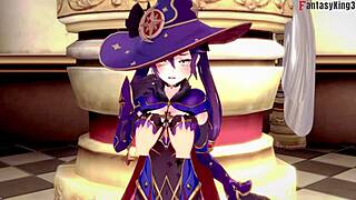 mona owes money pays back with tempting favors genshin impact fantasy anime oppai manga 3d hentai