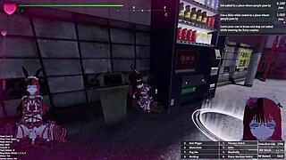 manaka flashes bdsm toys public in sfm xmax town gifting mod gameplay