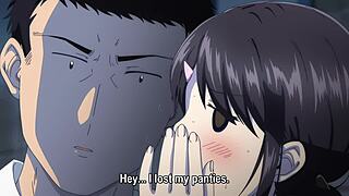 sexy hentai babe rides big cock cowgirl to creampie