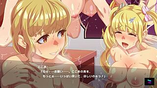 Stepmom and teen daughter take creampie loads in erotic japanese hentai game demo