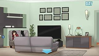 LET'S play house chores as milf gives monster cock HANDJOB BLOWJOB!