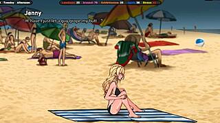 jenny catches exhibitionist jerking huge cock in locker room