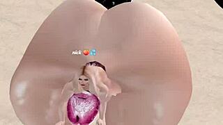 Fucking big ass slut in imvu with monster cock pounding hard 🍑💦😈