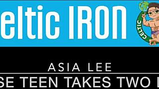 Petite Asia Lee Cums Non-Stop on Huge Cock First Time Riding Doggy POV