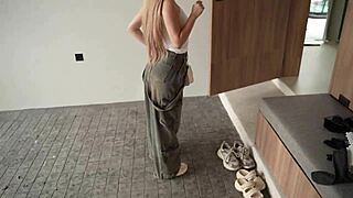 i hit time stop on this cute skinny blonde teen for wet pussy pounding again