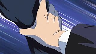 sexy hentai babe rides big cock cowgirl to creampie