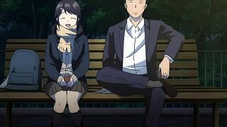 sexy hentai babe rides big cock cowgirl to creampie