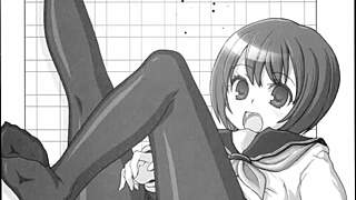 anime lady's four feet get worshipped in steamy hentai cartoon