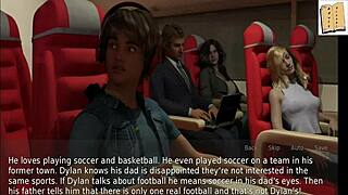 stepmom wife's huge ass and tits tempt teen in erotic hentai game