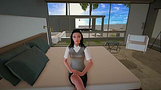 Damn I forgot my intro again but here's curvy big tits Japanese teen in sexy outfit getting fucked mature style in my new family game part 37.