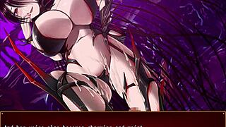 why does the monster bully force her to ride cock until creampie orgasm in this hentai game