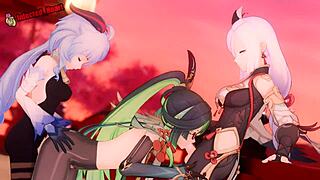 genshin impact rule34 3d futa pussy cum compilation hentai overload