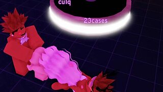 Watch this cute Roblox cumslut take two big black cocks deep in her tits and mouth!