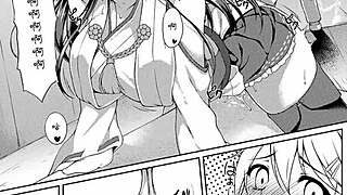 teen anime ass bounces wildly in steamy cartoon bedroom scene