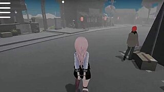 roxane flashes ass in public lingerie outdoors