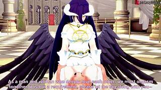 albedo's succubus tits tease overlord hardcore pounding
