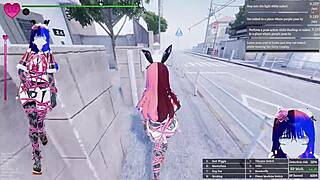 manaka flashes bdsm toys public in sfm xmax town gifting mod gameplay