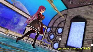 novr's mmd marine sways seductively in 3d hololive hentai dance on sailor outfit