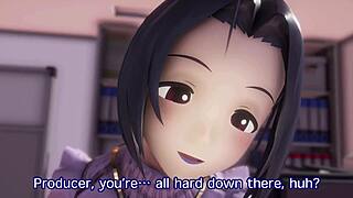 hyottoko vacuum sucks cowgirl creampie riding