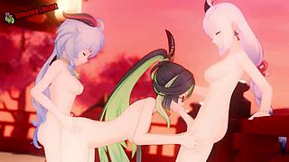 genshin impact rule34 3d futa pussy cum compilation hentai overload