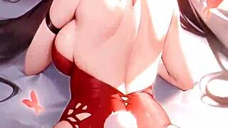 teasing hints of deep anal pounding in sultry hentai vibes