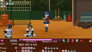 18jährige College-Schlampe bedient alle Kerle mit Fotze Arsch Mund in erotischem Hentai-Game