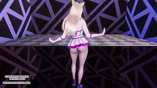 Ahri's Sexy Kpop Dance in Uncensored League Hentai 4K