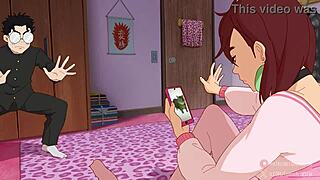 😏 cute shaved japanese babe gives quickie blowjob in hentai 🔥