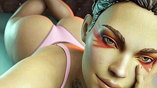 loba's ass and tits tease in steamy hentai compilation