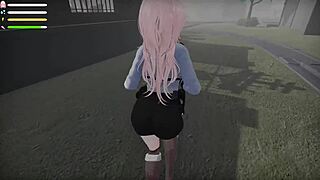 roxane flashes ass in public lingerie outdoors