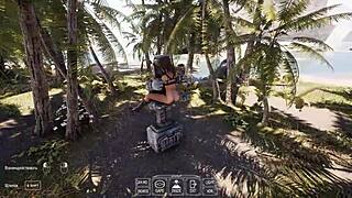 lara croft begs ancient statue for deep semen creampie fill