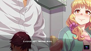 Stepmom and teen daughter take creampie loads in erotic japanese hentai game demo