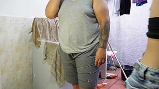 Landlady fucks desperate tenant for rent in bedroom with big tits