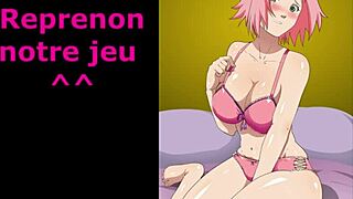 sakura haruno anal assfuck femdom jerk instructions