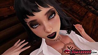 Goth Pery Secret Room Pussy Fingering Lick Dildo Squirt Pantyhose