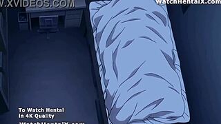 chubby anime girl's big ass and tits get licked before creampie fuck fest