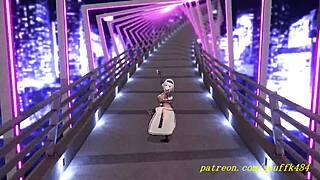 novr mmd noel shakes it wild in 3d hololive hentai dance!!