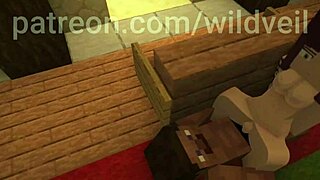 Minecraft babes ride cowgirl and doggystyle in wild threesome