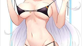 hentai solo babe shows off curves and pussy