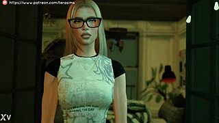 yo check this horny blonde teen slut riding the new neighbor's dick hard in sims 4!